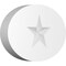 Ekena Millwork Standard Dalton Star Rosette With Square Edge, 4"W x 2 3/4"H x 1/2"P ROSP040X028X050DAL06 - alternate 1